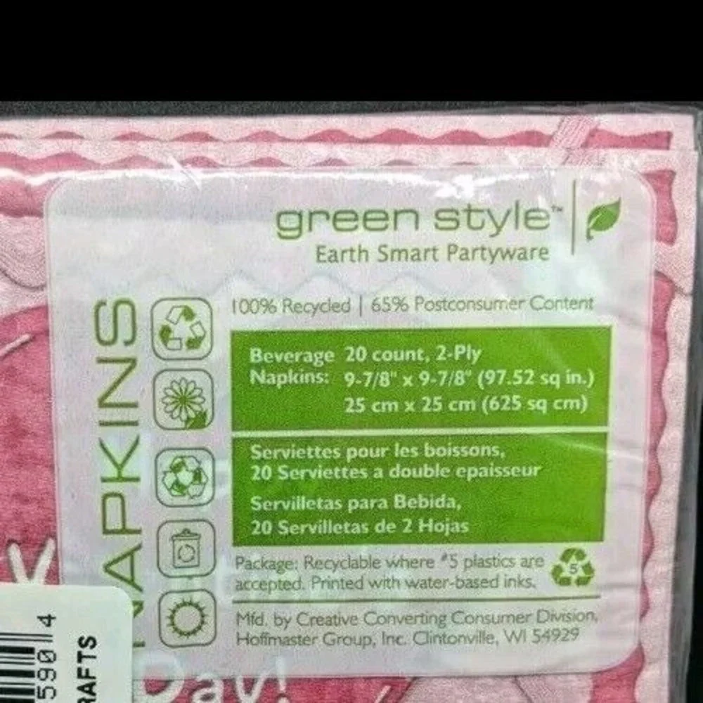 Green Style Napkins Happy Valentines Day 13